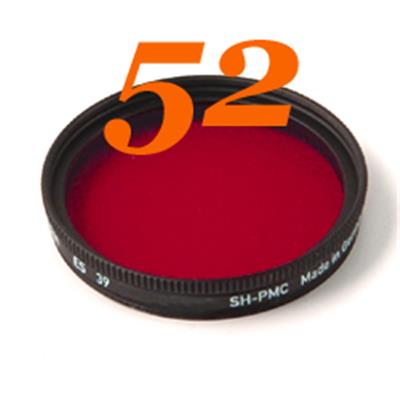 Filtre rouge foncé Heliopan MC diam. 52