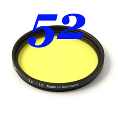 Filtre jaune moyen Heliopan MC diam. 52