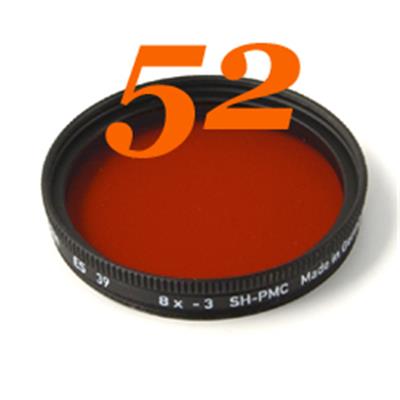 Filtre rouge Heliopan MC diam. 52