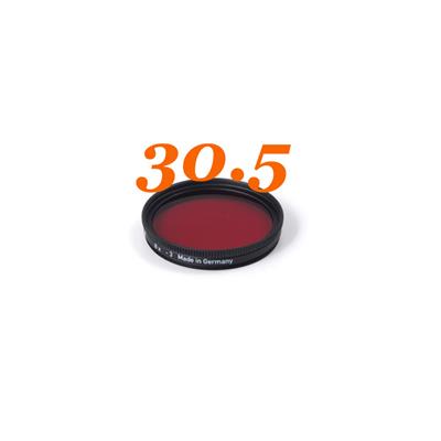 Filtre rouge Heliopan MC diam. 30,5 (boite jaunie par les UV)