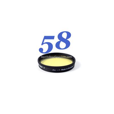 Filtre jaune clair Heliopan SH-PMC diam. 58